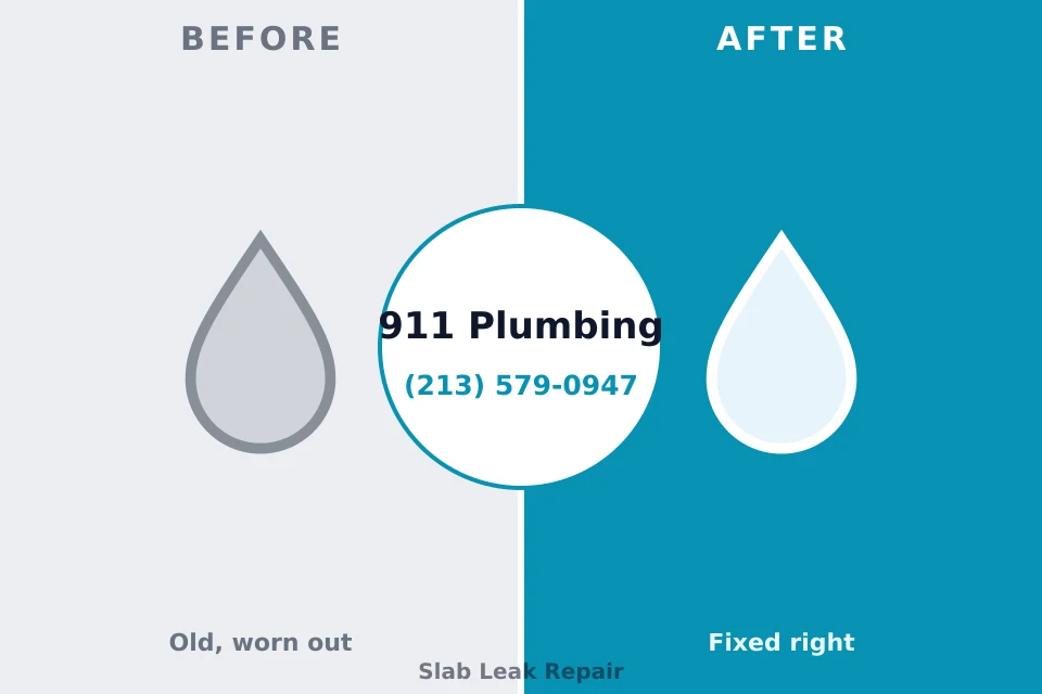 Before and after: plumbing repair Cookeville, TN